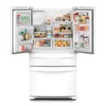 Whirlpool 24.5 Cu. Ft. French Door Refrigerator Two-Tier Freezer Storage White from Kings Outlet