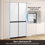 Samsung Bespoke 22 cu. ft. Counter Depth 4-Door French Door Refrigerator Zero Clearance Fit from Kings Outlet