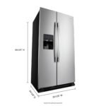 Amana 21.4 Cu. Ft. Side-by-Side Refrigerator Stainless Steel from Kings Outlet