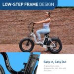 HiBoy EX6F Foldable Electric Bike 75 mi Max Operating Range 25 mph Max Speed from Kings Outlet