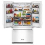 KitchenAid 20 cu. ft. 36-Inch Width Counter-Depth French Door Refrigerator Interior Dispense White from Kings Outlet