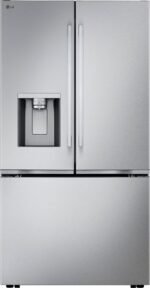 LG Counter-Depth MAX 23.7 Cu. Ft. French Door Smart Refrigerator Zero Clearance Stainless Steel from Kings Outlet