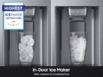 Samsung 28 cu. ft. Side-by-Side Smart Refrigerator Large Capacity Stainless Steel from Kings Outlet