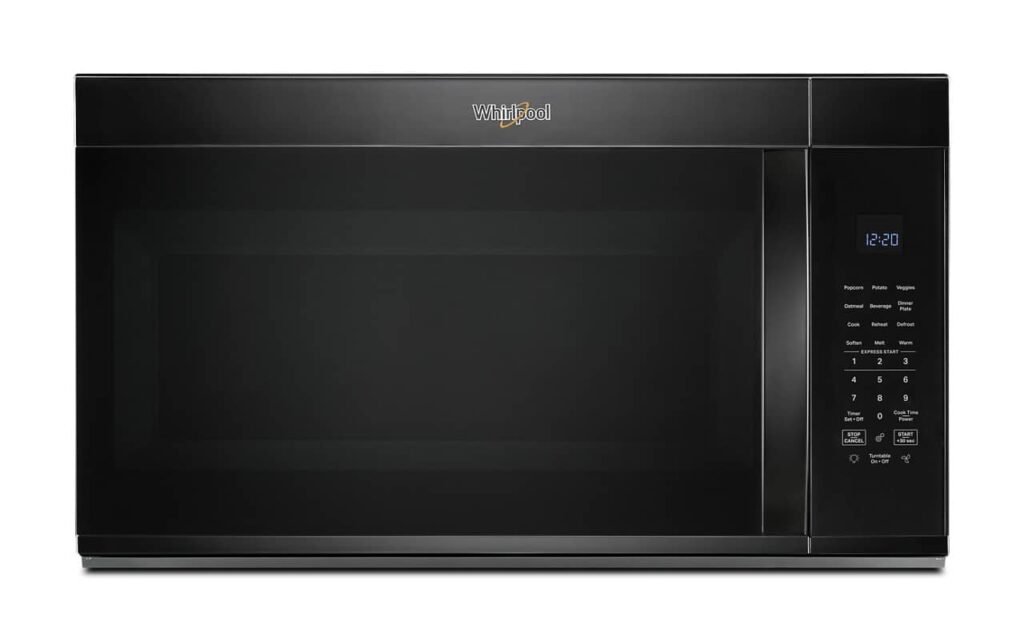 Whirlpool 1.9 Cu. Ft. Over-the-Range Microwave Sensor Cooking Black from Kings Outlet