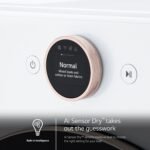 LG 7.4 Cu. Ft. Stackable Smart Gas Dryer Steam Sensor Dry White from Kings Outlet