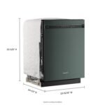 KitchenAid 24" Front Control Built-In Stainless Steel Tub Dishwasher Third Level Jet Rack 41 from Kings Outlet