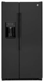 GE 21.9 Cu. Ft. Counter-Depth Refrigerator Spill-Proof Glass Shelves Black from Kings Outlet