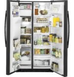 GE 21.9 Cu. Ft. Counter-Depth Refrigerator Spill-Proof Glass Shelves Black from Kings Outlet