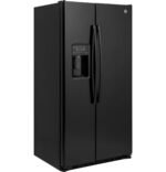 GE 21.9 Cu. Ft. Counter-Depth Refrigerator Spill-Proof Glass Shelves Black from Kings Outlet