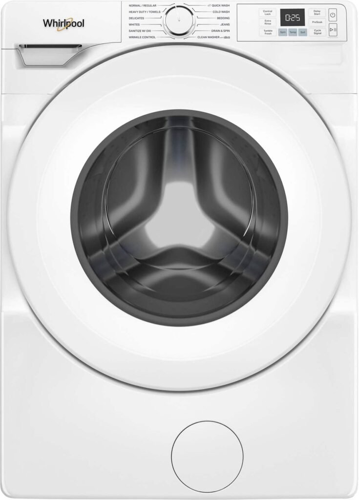 Whirlpool 4.5 Cu. Ft. High Efficiency Front Load Washer Tumble Fresh Option White from Kings Outlet