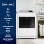 Maytag 7.4 Cu. Ft. Smart Gas Dryer Steam Extra Power Button White from Kings Outlet