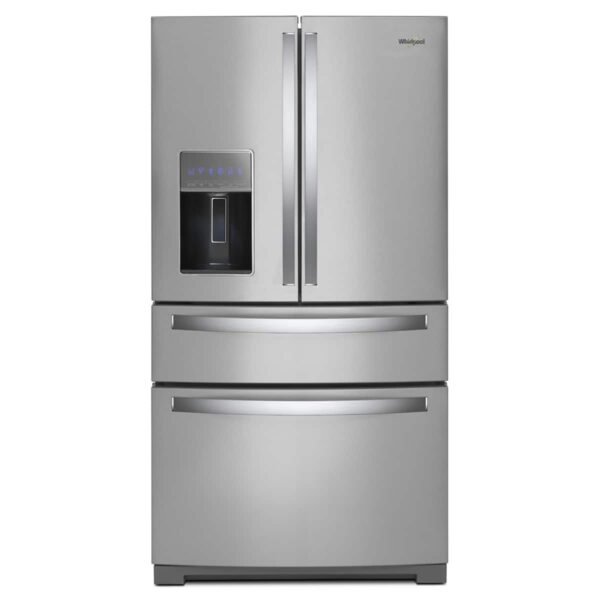 Whirlpool 26 Cu. Ft. Wide 4 Door Refrigerator Prep Store Bins Stainless Steel from Kings Outlet