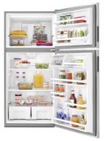 Amana 18 Cu. Ft. Wide Top-Freezer Refrigerator Garden Fresh Crisper Bins Black from Kings Outlet
