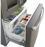 GE 27.7 Cu. Ft. French Door Refrigerator Advanced Water Filtration Slate from Kings Outlet