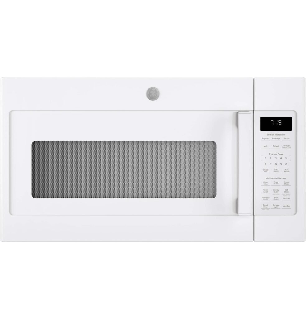 GE 1.9 Cu. Ft. Over-the-Range Microwave Sensor Cooking Steam Cleaning White from Kings Outlet