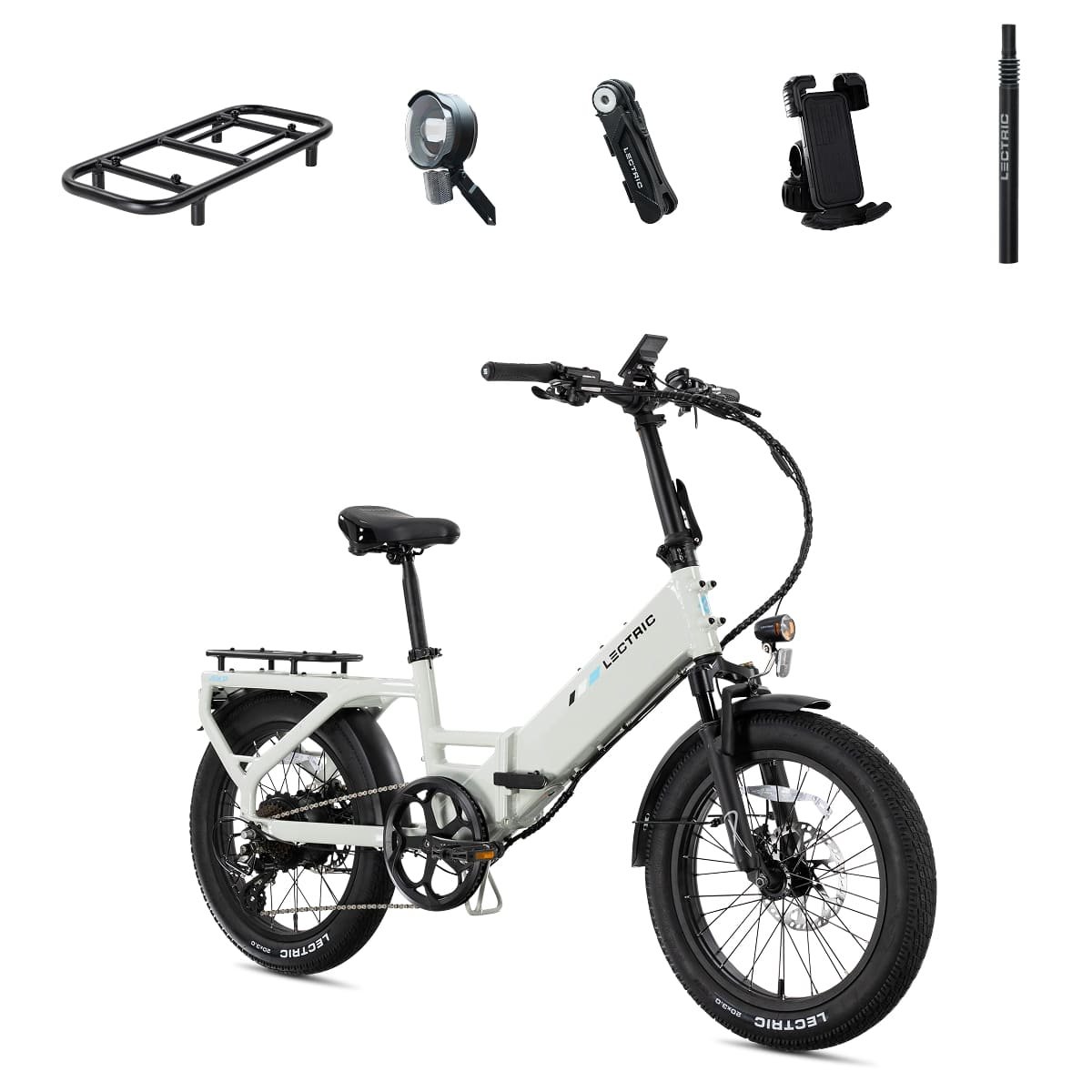 Kings Outlet Lectric eBikes XP4 750 Step-Thru Foldable Long-Range eBike Max 85mi/28mph + LevelUp Rack/Seat Post/Elite Lectric eBikes XP4 750 Step-Thru Foldable Long-Range eBike Max 85mi/28mph + LevelUp Rack/Seat Post/Elite from Kings Outlet