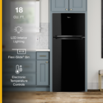 Whirlpool 18 Cu. Ft. Wide Refrigerator Compatible EZ Connect Icemaker Kit Black from Kings Outlet