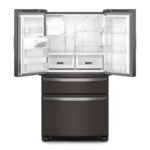 Whirlpool 24.5 Cu. Ft. French Door Refrigerator Two-Tier Freezer Storage Black Stainless Steel from Kings Outlet