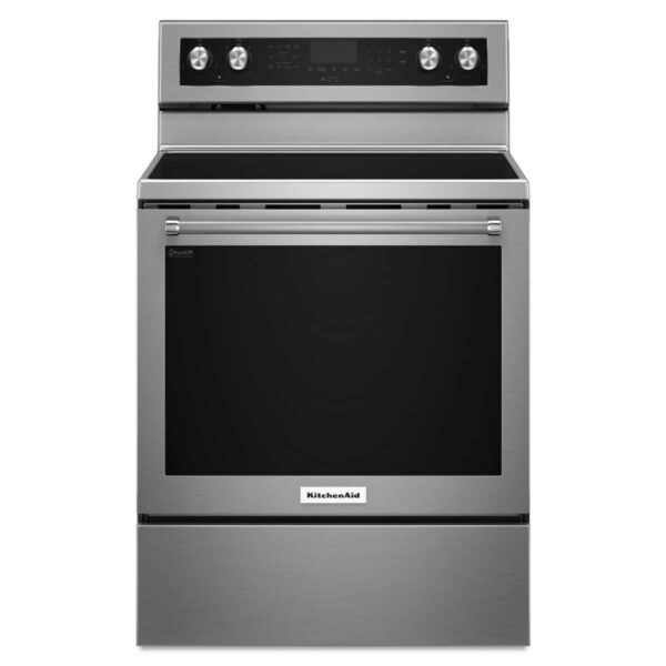 KitchenAid 6.4 Cu. Ft. Self-Cleaning Freestanding Electric Convection Range Stainless Steel from Kings Outlet