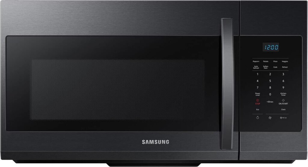 Samsung 1.7 cu. ft. Over-the-Range Microwave Matte Black Steel from Kings Outlet