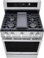 LG 6.3 Cu. Ft. Freestanding Gas True Convection Smart Range EasyClean Air Fry UltraHeat from Kings Outlet