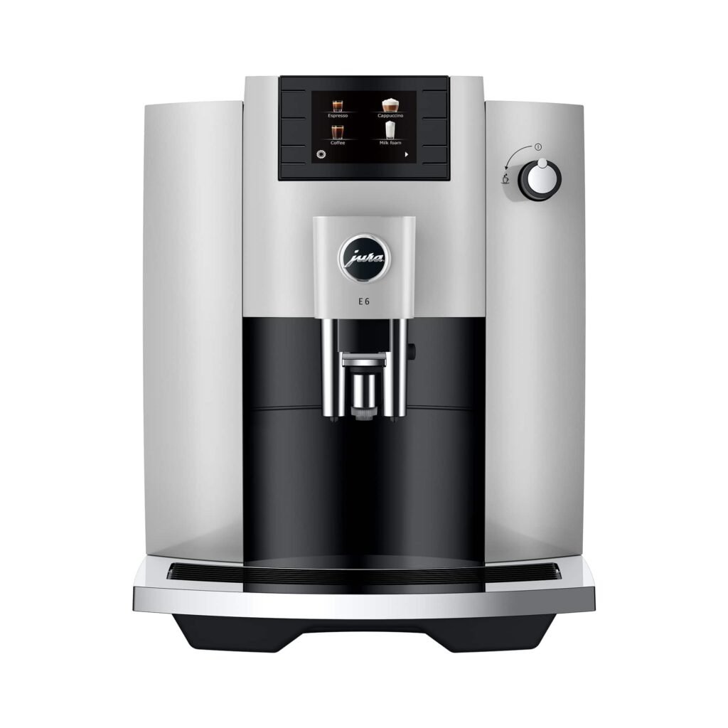 JURA E6 Espresso Machine Easy Cappuccino Function Platinum from Kings Outlet