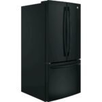 GE 24.7 Cu. Ft. French Door Refrigerator Internal Water Dispenser High Gloss Black from Kings Outlet