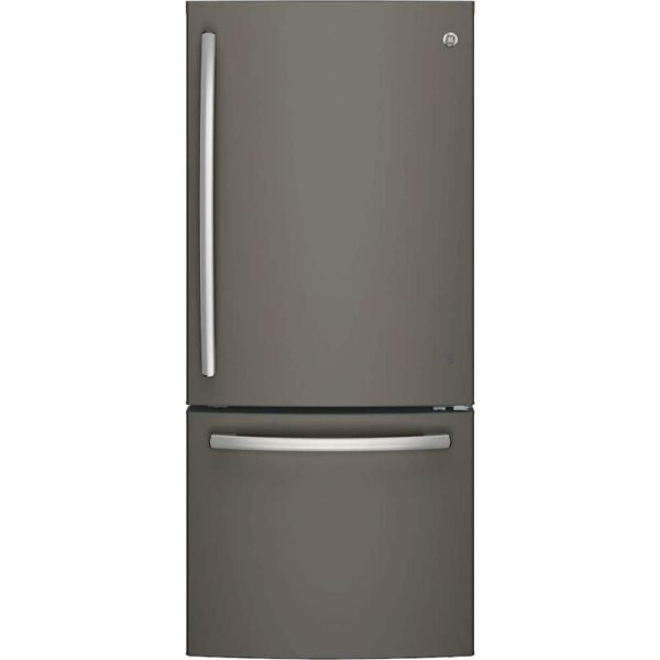 GE 21.0 Cu. Ft. Bottom-Freezer Refrigerator Sliding Snack Drawer Slate from Kings Outlet