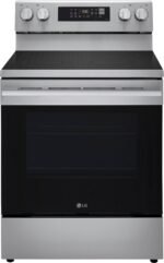 LG 6.3 Cu. Ft. Freestanding Electric True Convection Smart Range Air Fry UltraHeat Element from Kings Outlet