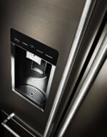 KitchenAid 23.8 Cu. Ft. French Door Counter-Depth Refrigerator Black Stainless Steel from Kings Outlet