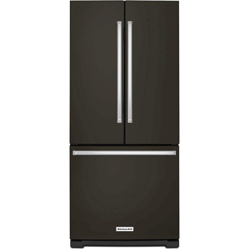 KitchenAid 20 Cu. Ft. French Door Refrigerator Black Stainless Steel from Kings Outlet