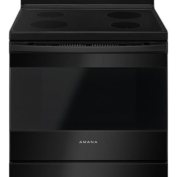 Amana 4.8 Cu. Ft. Freestanding Electric Range Black from Kings Outlet