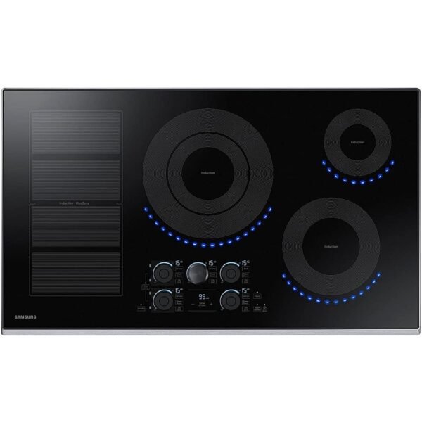 Samsung 36" Induction Cooktop WiFi Virtual Flame Stainless Steel from Kings Outlet