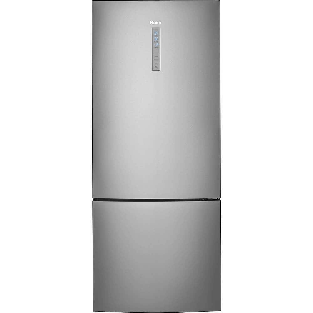 Haier 15 Cu. Ft. Bottom-Freezer Refrigerator Quick Cool Freeze Stainless Steel from Kings Outlet
