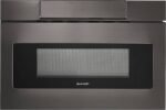 Sharp 1.2 Cu. Ft. Built-in Microwave Drawer Sensor Cooking Black Stainless Steel from Kings Outlet