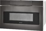 Sharp 1.2 Cu. Ft. Built-in Microwave Drawer Sensor Cooking Black Stainless Steel from Kings Outlet