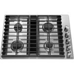 KitchenAid 30" Built-In Downdraft Gas Cooktop 4 Burners Automatic electronic re-ignition Stainless Steel from Kings Outlet