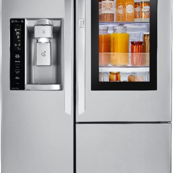 LG 21.7 Cu. Ft. Door-in-Door Side-by-Side Counter-Depth Smart Refrigerator Smart Cooling+ Stainless Steel from Kings Outlet