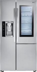 LG 21.7 Cu. Ft. Door-in-Door Side-by-Side Counter-Depth Smart Refrigerator Smart Cooling+ Stainless Steel from Kings Outlet