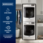 Maytag 4.5 Cu. Ft. High-Efficiency Stackable Front Load Washer Steam Fresh Spin White from Kings Outlet