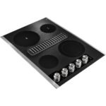 KitchenAid 30" Built-In Downdraft Electric Cooktop 4 Burners Stainless Steel from Kings Outlet
