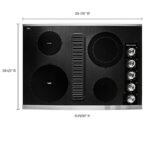 KitchenAid 30" Built-In Downdraft Electric Cooktop 4 Burners Stainless Steel from Kings Outlet