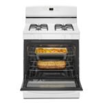 Amana 5.1 Cu. Ft. Freestanding Gas Range Bake Assist Temps White from Kings Outlet