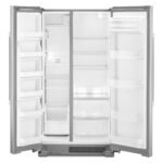 Maytag 25 Cu. Ft. Side-by-Side Freestanding Refrigerator Humidity-Controlled FreshLock Crisper Fingerprint-Resistant Stainless Finish fro...