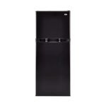 Haier 9.8 Cu. Ft. Top-Freezer Refrigerator Adjustable Spill-Proof Glass Shelves Black from Kings Outlet