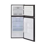 Haier 9.8 Cu. Ft. Top-Freezer Refrigerator Adjustable Spill-Proof Glass Shelves Black from Kings Outlet