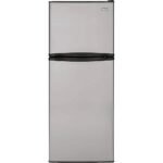 Haier 9.8 Cu. Ft. Top-Freezer Refrigerator Adjustable Spill Proof Glass Shelves Stainless Steel from Kings Outlet