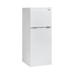Haier 9.8 Cu. Ft. Top-Freezer Refrigerator Adjustable Spill Proof Glass Shelves White from Kings Outlet