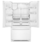 Maytag 25 Cu. Ft. French Door Refrigerator PowerCold Feature White White on White from Kings Outlet