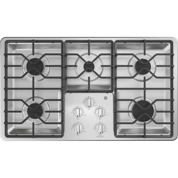 GE 36" Built-In Gas Cooktop Stainless Steel from Kings Outlet